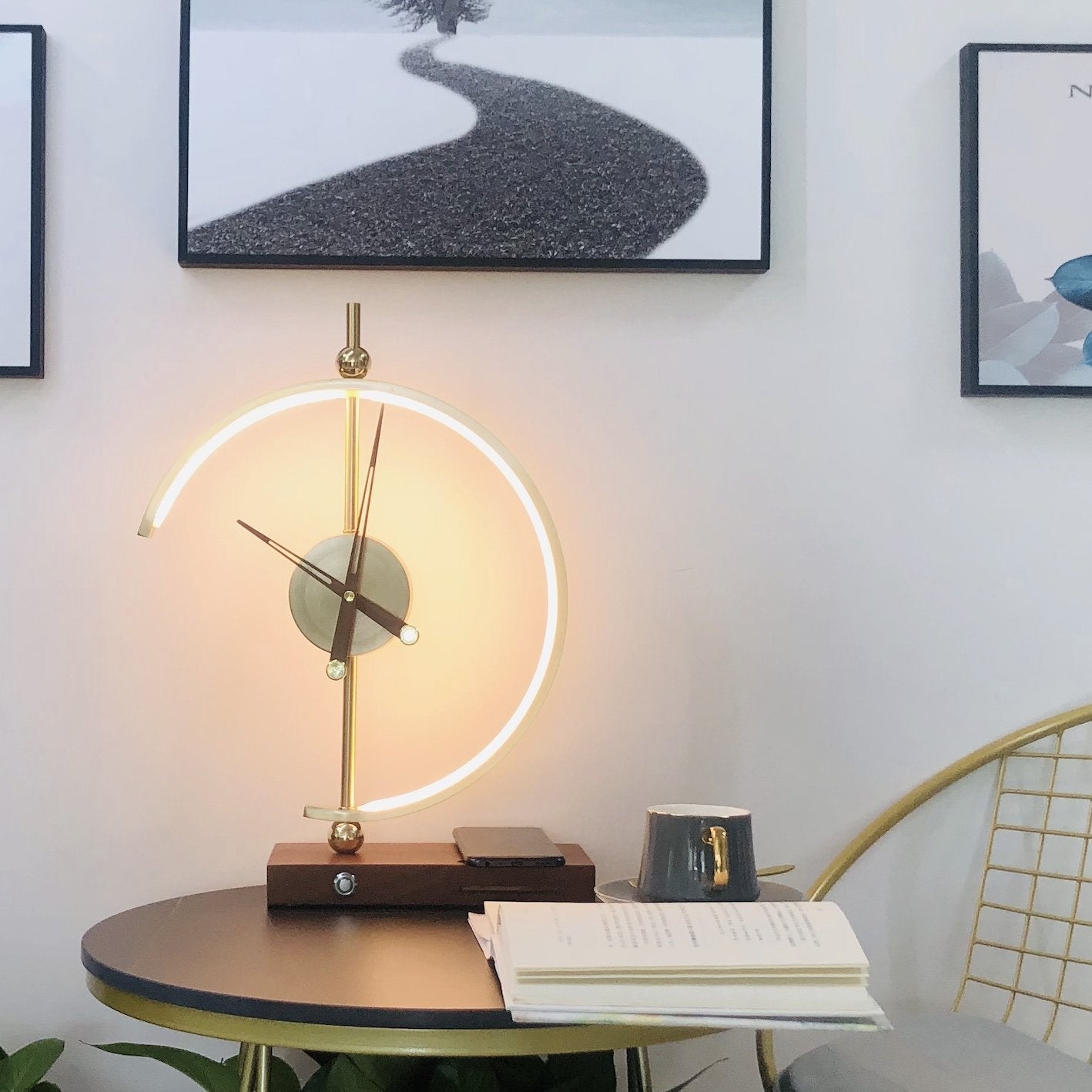 Lampka Nocna LED | Zegar Lampa
