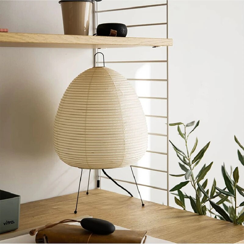 Japońska Lampa Stołowa Z Papieru Ryżowego | Design Dla Twojego Domu
