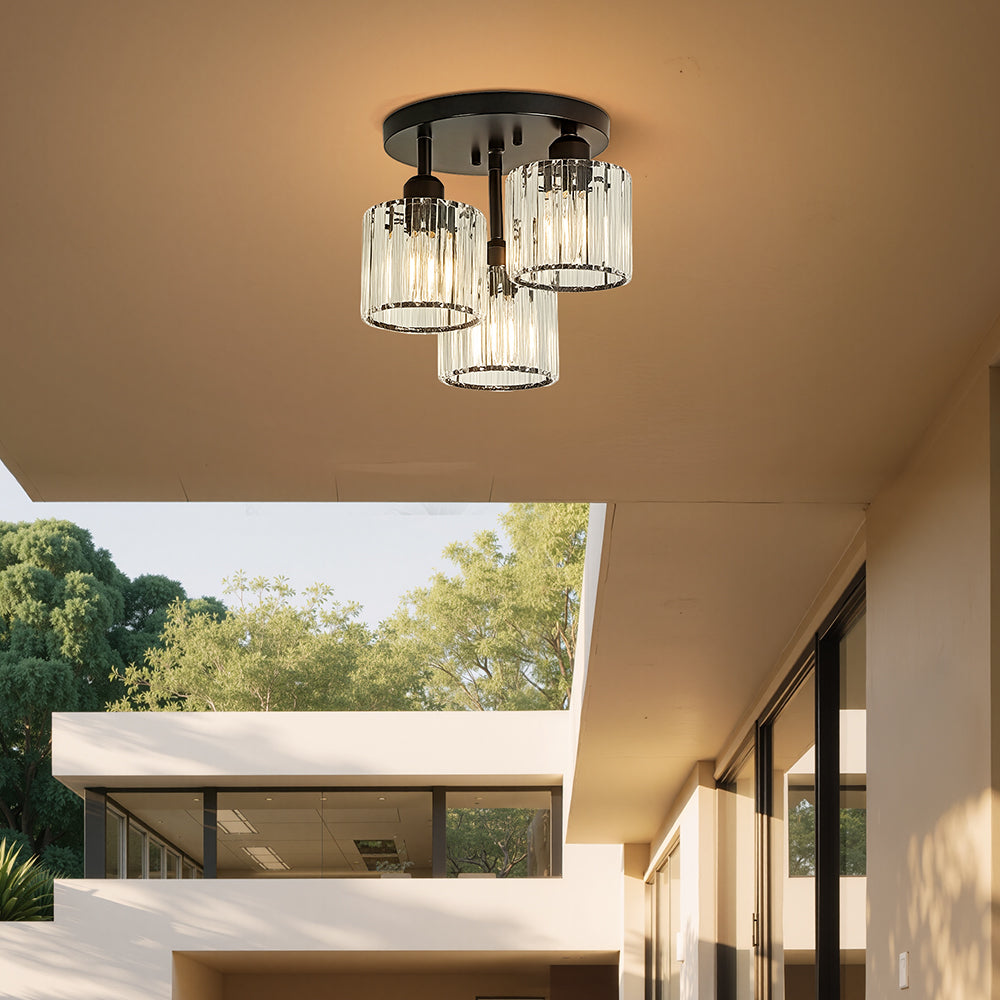 Lampa Sufitowa | Półwpuszczana Kryształowa