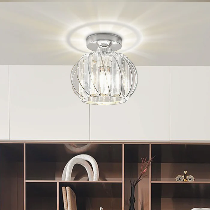Lampa Sufitowa Do Przedpokoju | Szklana
