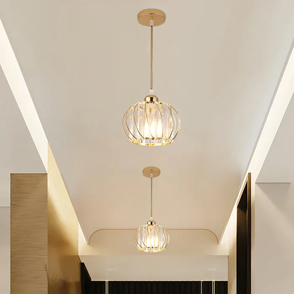 Lampa Sufitowa Do Przedpokoju | Szklana