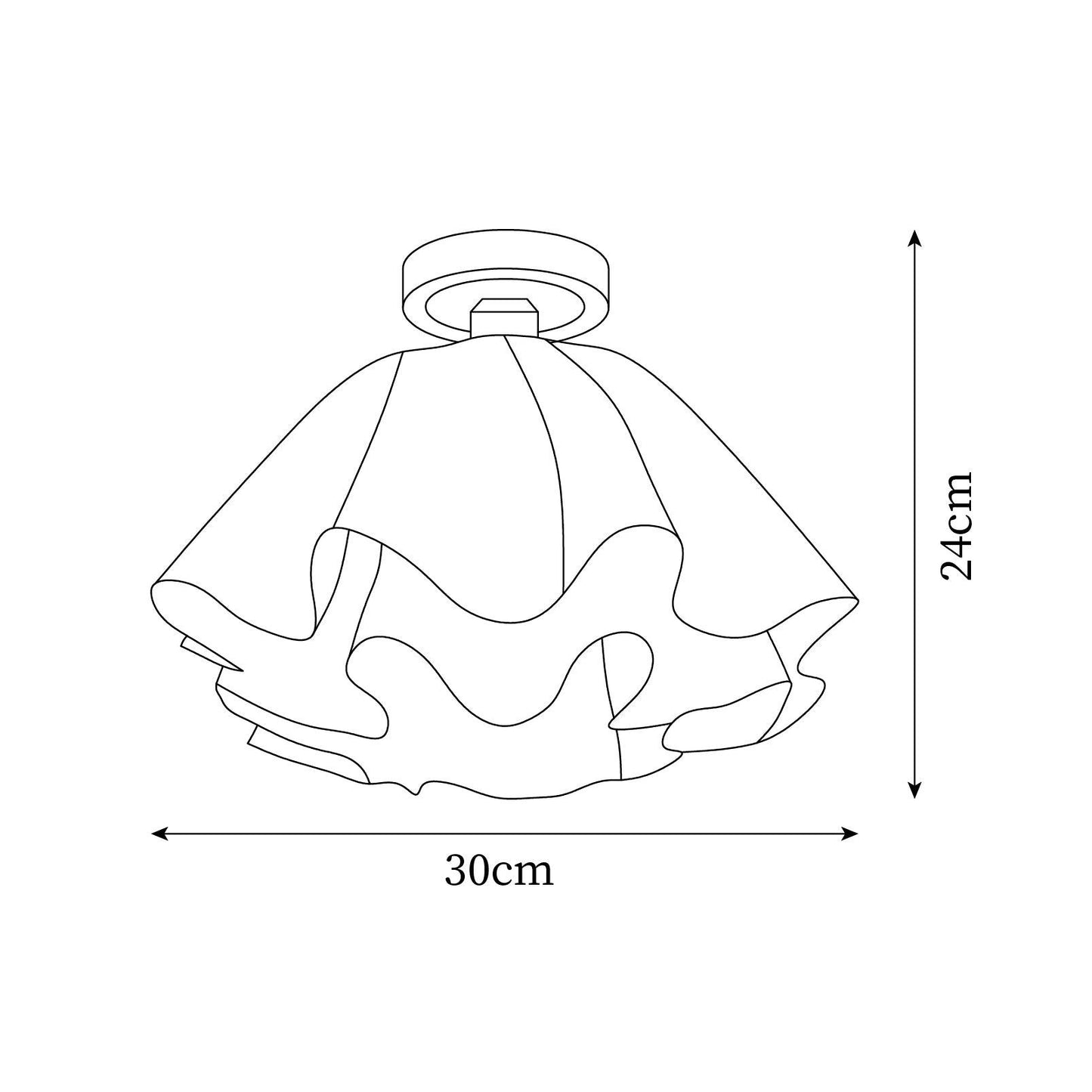 Lampa Sufitowa LED | Pleciona