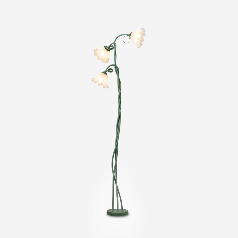 Lampa Stojąca Do Salonu | Kwiatowy Kształt