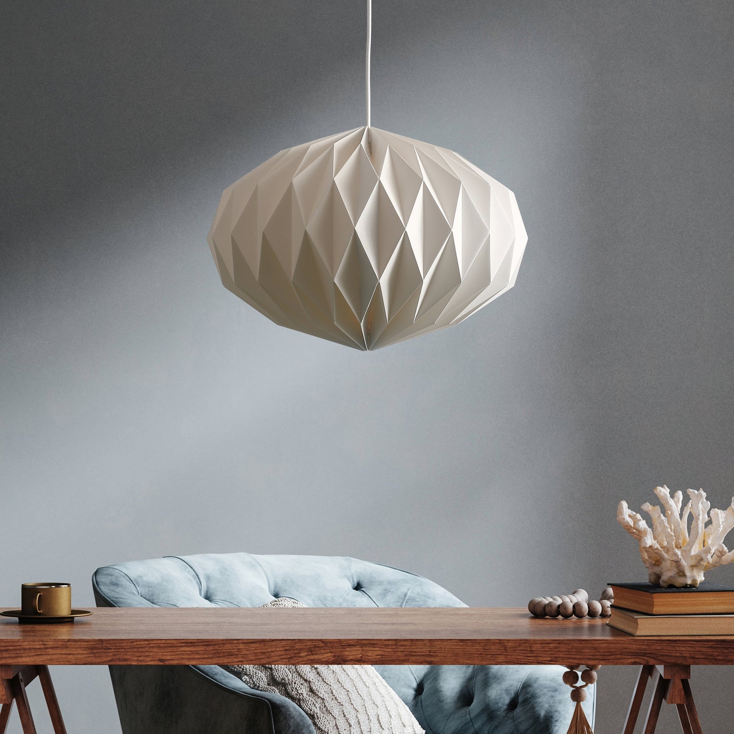 Lampa Sufitowa LED | Detale W Kształcie Rombów