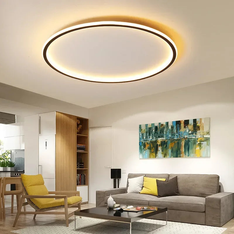 Okrągła Lampa Sufitowa LED | Do Salonu I Sypialni