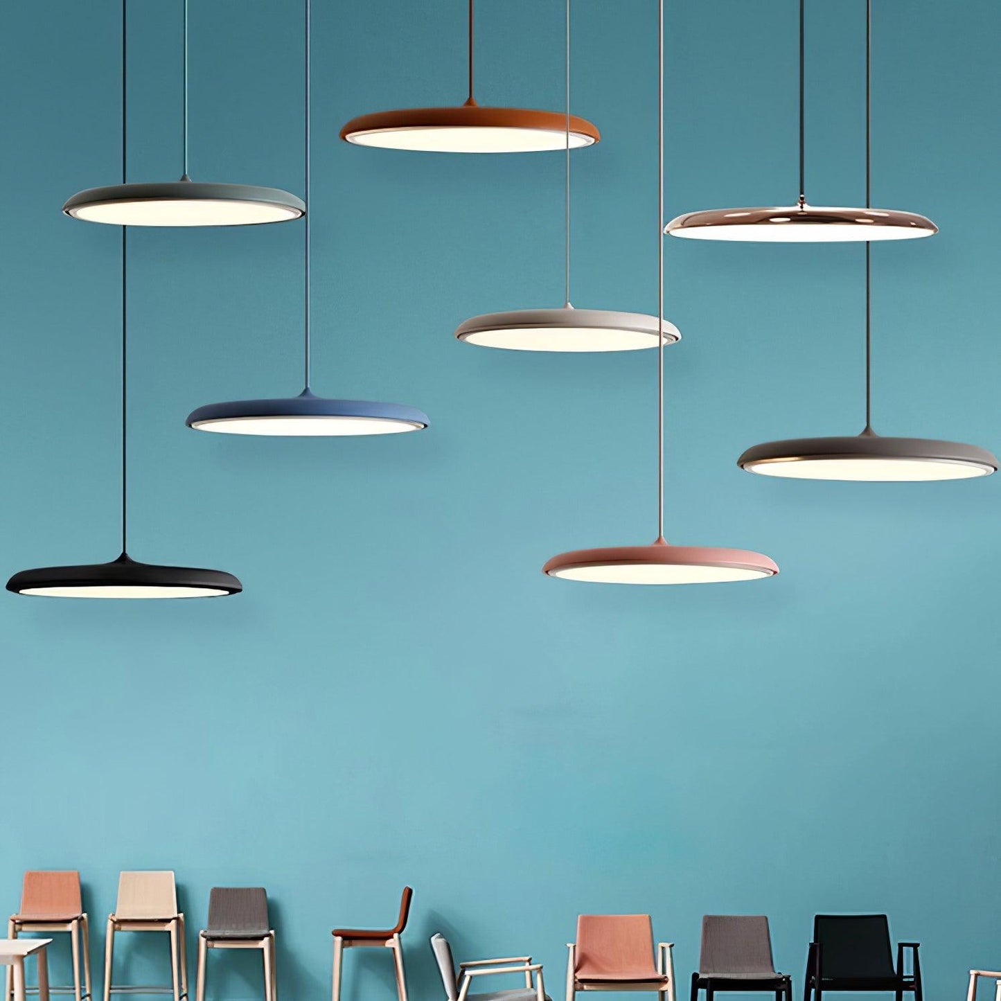 Wisząca Lampa Sufitowa LED | Okrągła