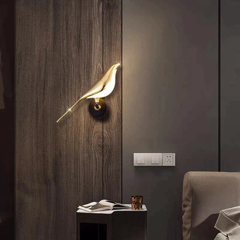 Lampa Ścienna LED w Kształcie Ptaka | Do Salonu