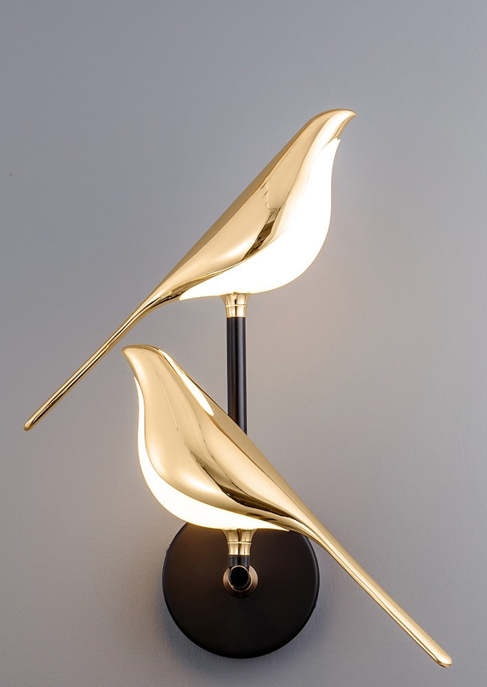Lampa Ścienna LED w Kształcie Ptaka | Do Salonu