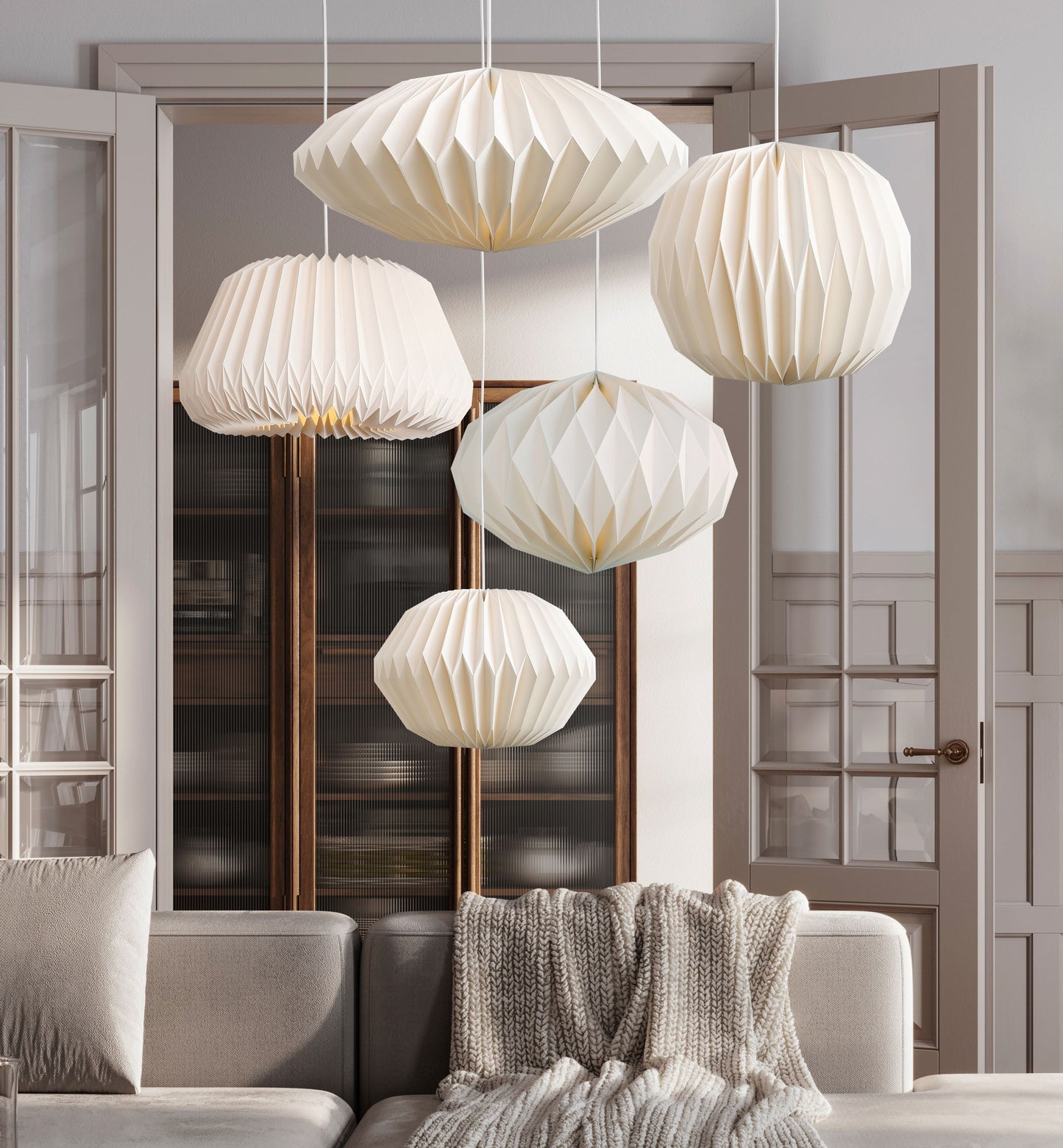 Lampa Sufitowa LED | Detale W Kształcie Rombów