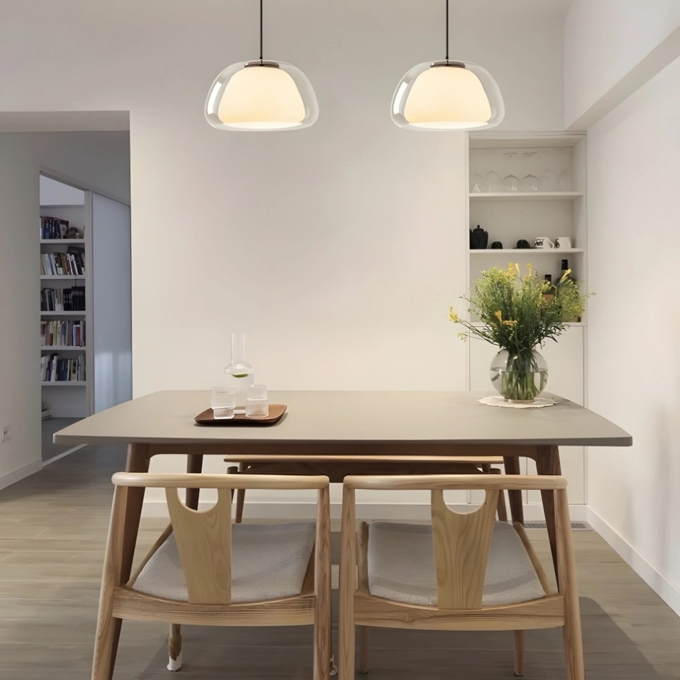 Szklana Lampa Sufitowa Do Salonu | Wisząca