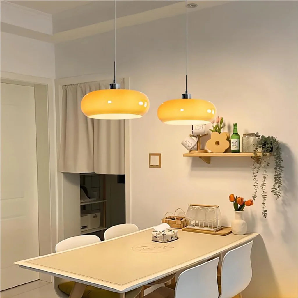 Szklana Lampa Sufitowa Bauhaus | Salon