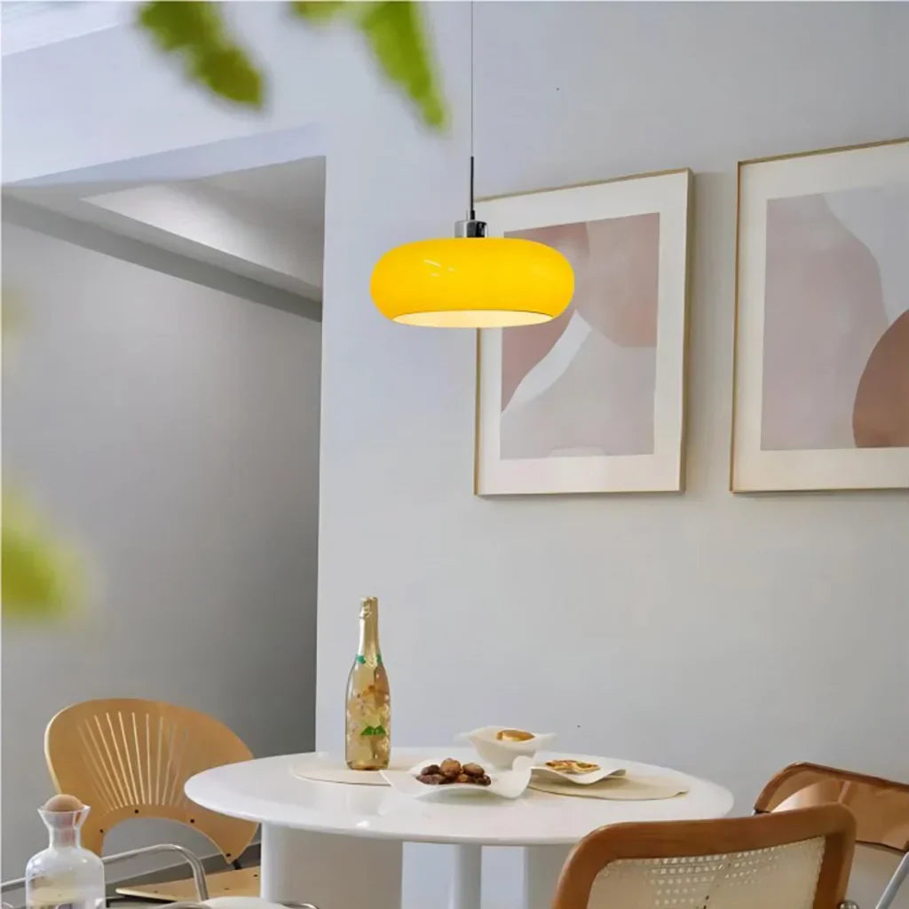 Szklana Lampa Sufitowa Bauhaus | Salon