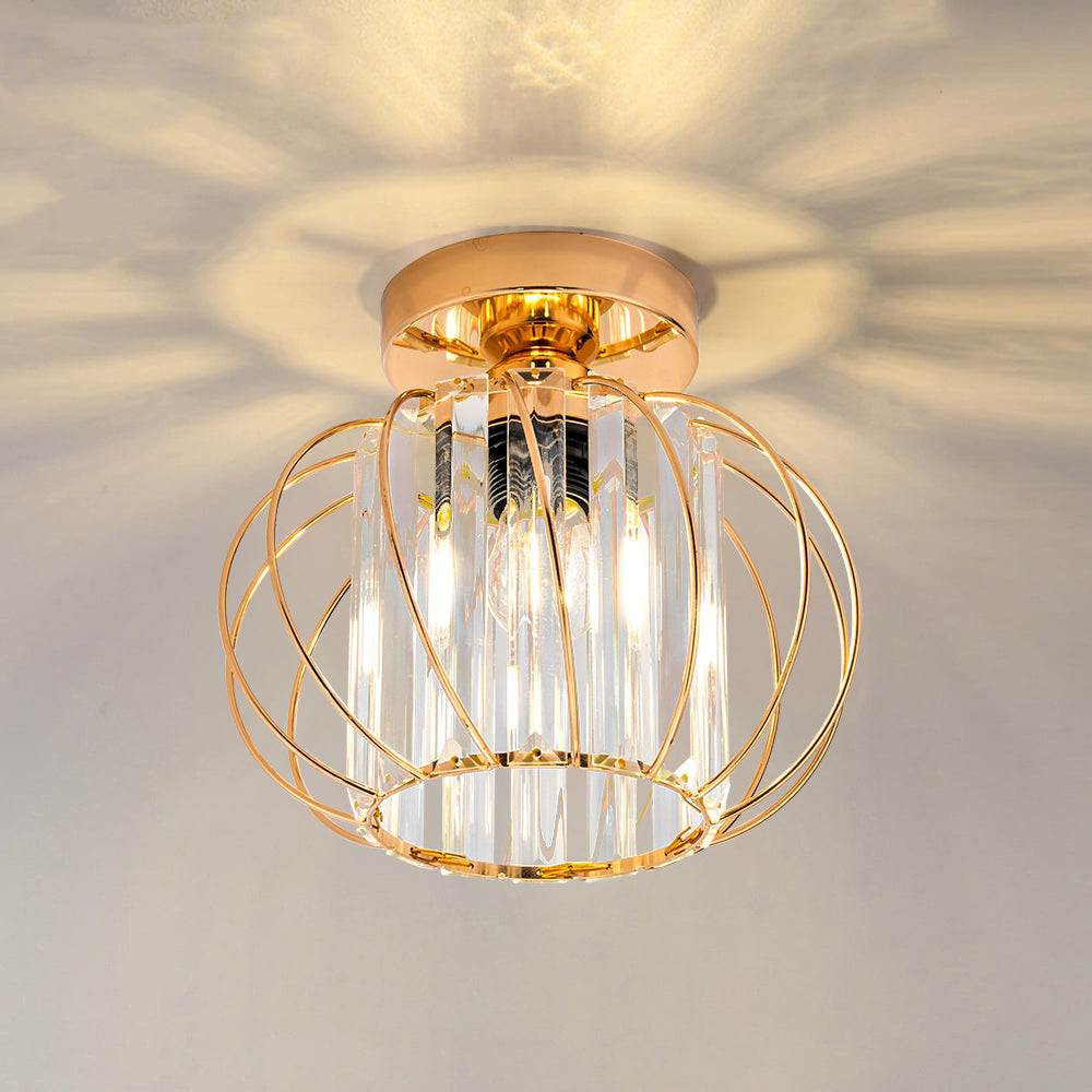 Lampa Sufitowa Do Przedpokoju | Szklana