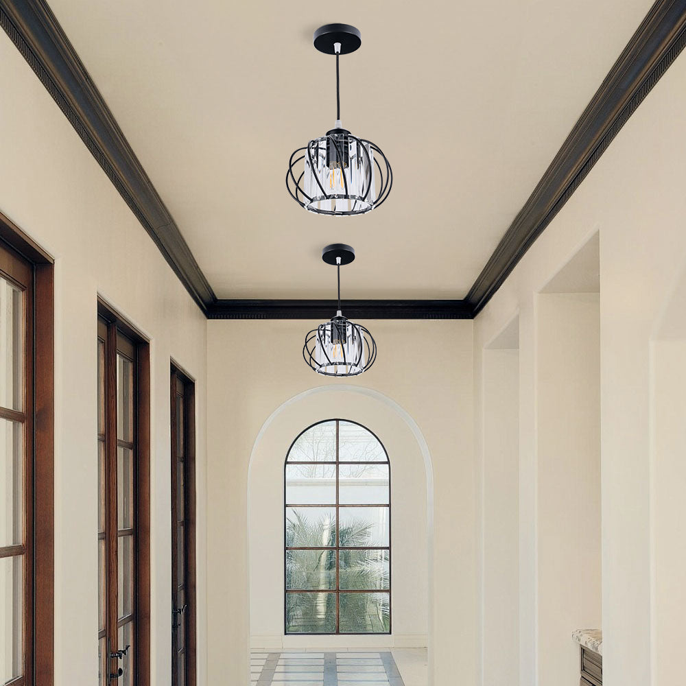 Lampa Sufitowa Do Przedpokoju | Szklana