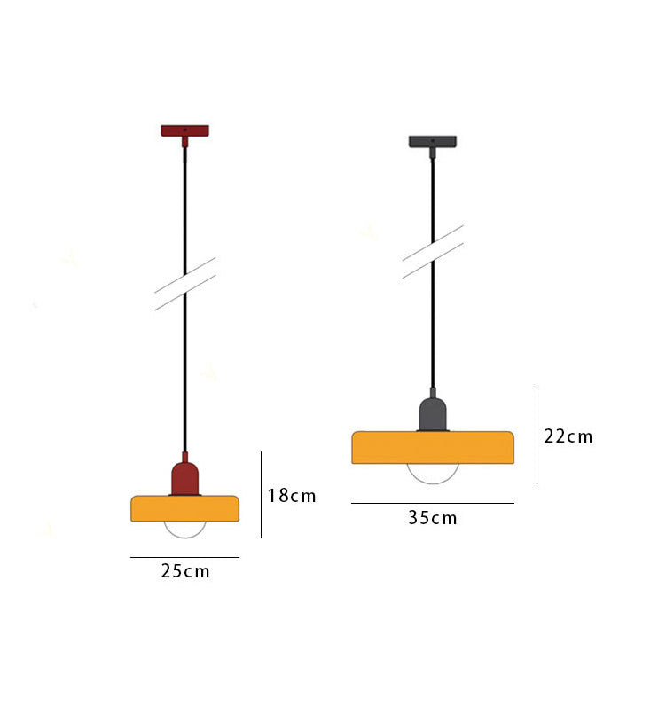 Kolorowa Lampa Wisząca Bauhaus | Design Do Salonu I Jadalni