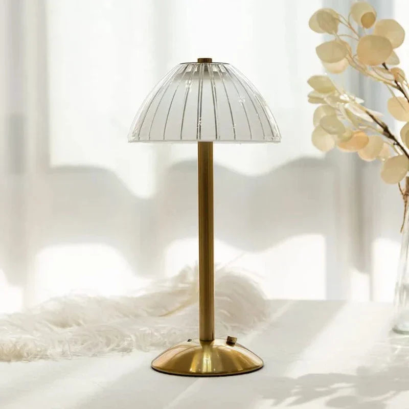 Bezprzewodowa Lampa Stołowa LED Z Funkcją Ściemniania | Trójkolorowa