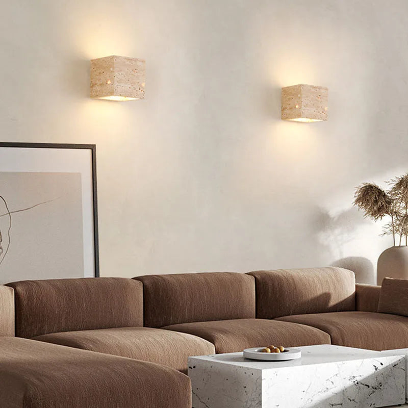 Kamienna Lampa Ścienna LED | Do Salonu