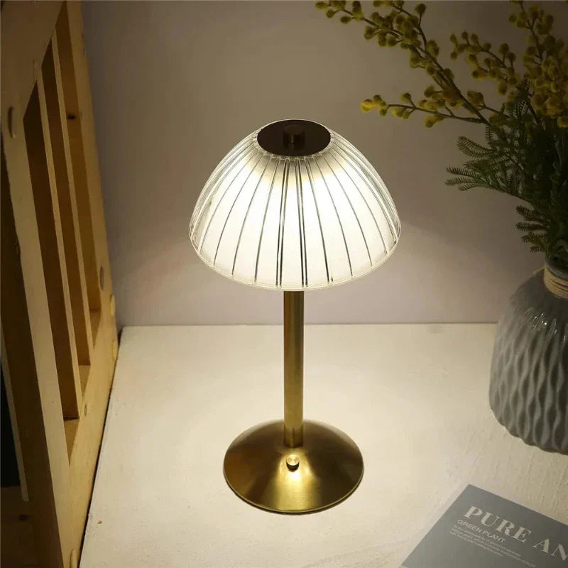 Bezprzewodowa Lampa Stołowa LED Z Funkcją Ściemniania | Trójkolorowa