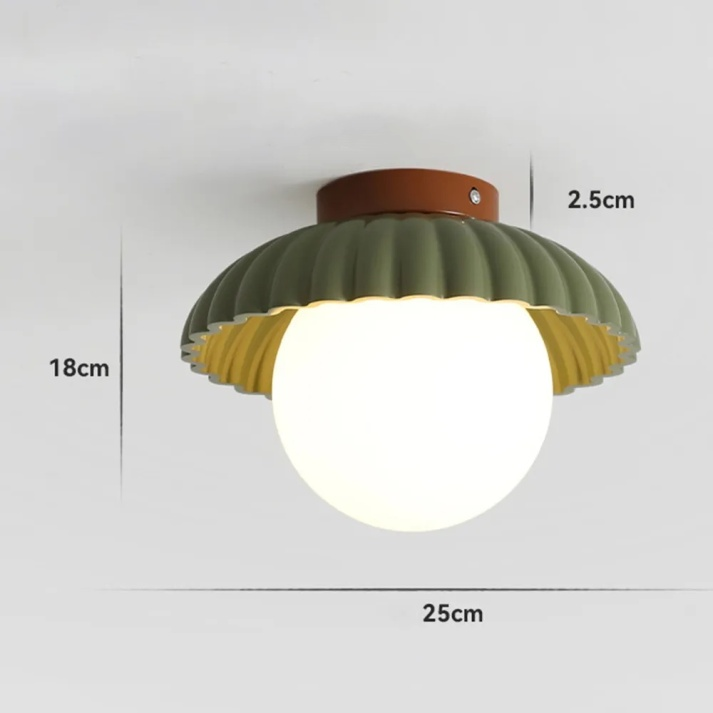 Lampa Sufitowa LED Do Przedpokoju | Muszlowy Kształt