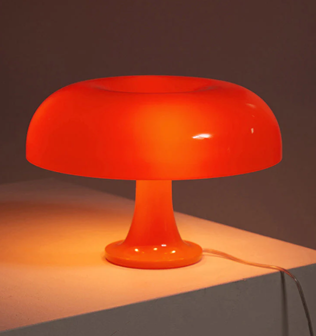 Designowa Lampka Biurkowa LED | Grzybek