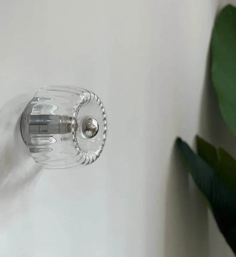 Nordycka Lampa Ścienna Do Salonu | Okrągła