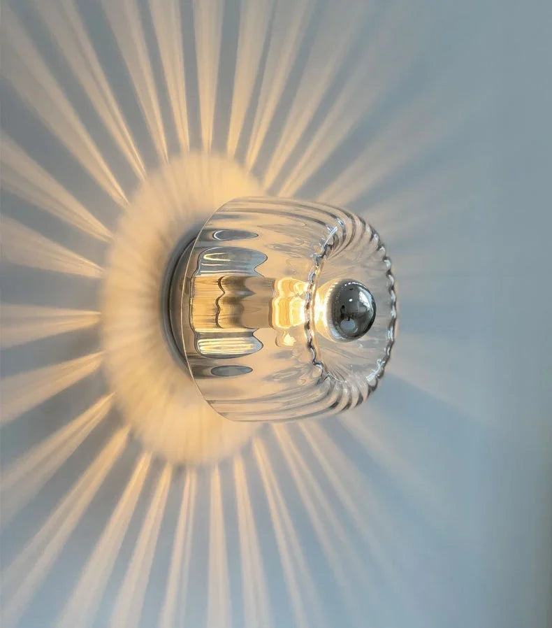 Nordycka Lampa Ścienna Do Salonu | Okrągła