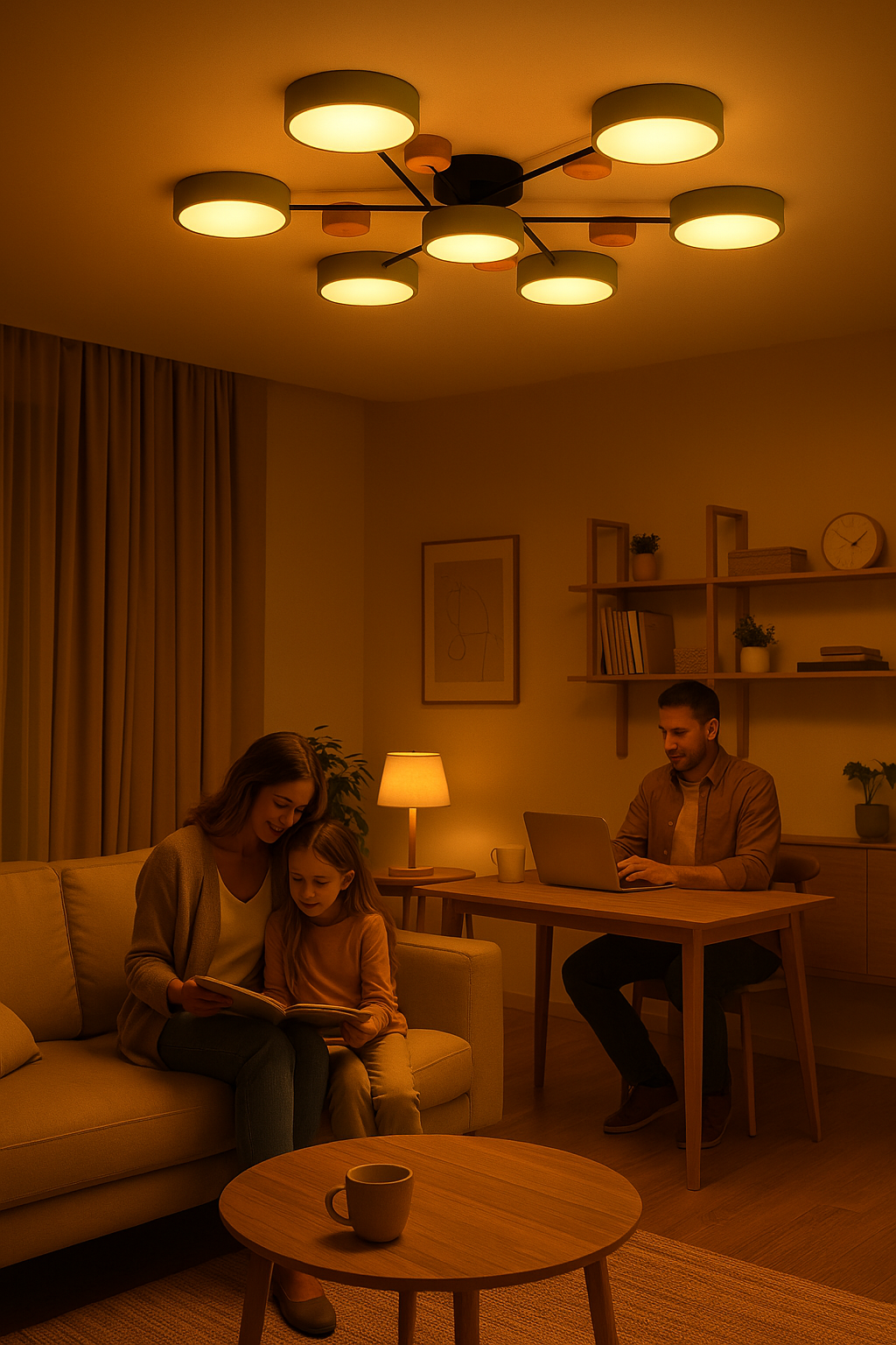 Lampa Sufitowa LED Z Gałęziami | LED