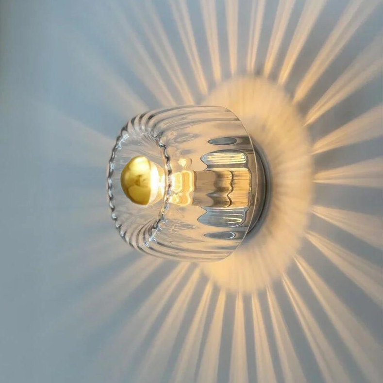 Nordycka Lampa Ścienna Do Salonu | Okrągła