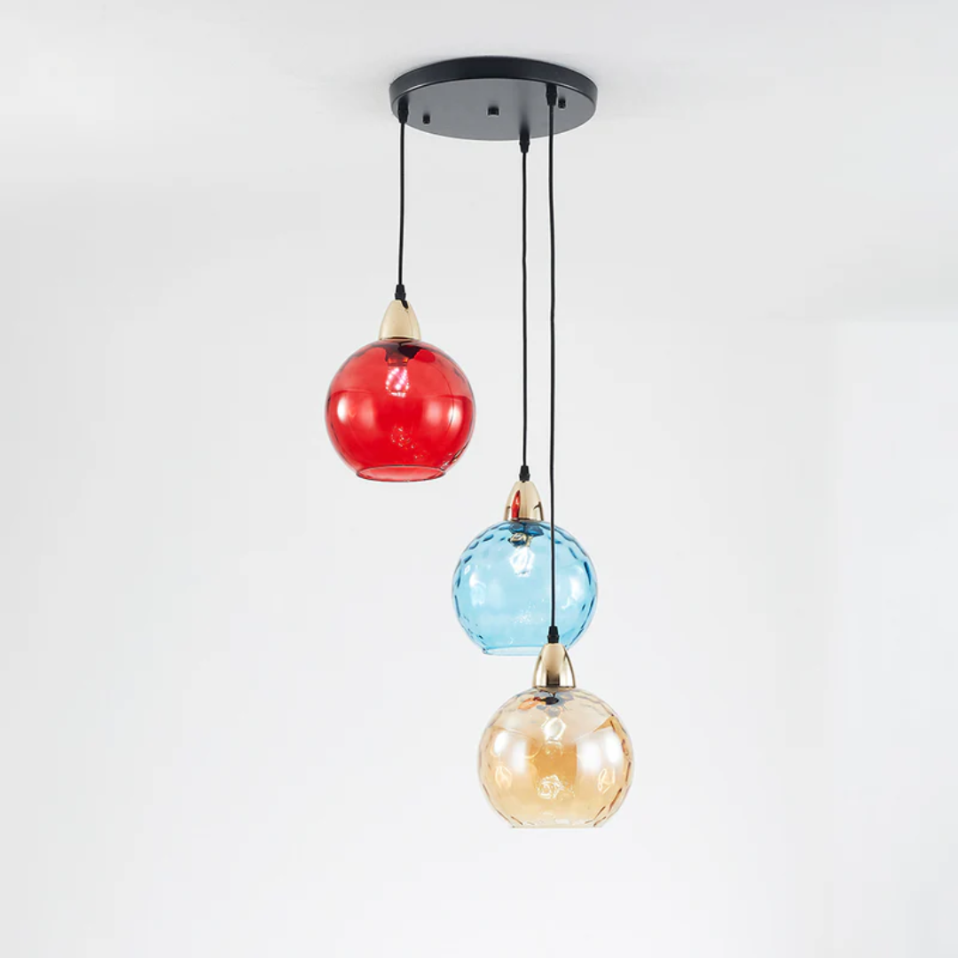 Lampa Sufitowa LED Z 3 Kloszami | Nowoczesna