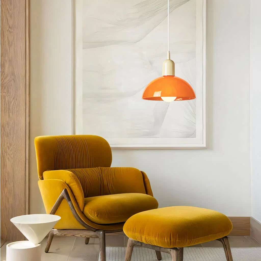 Okrągła Lampa Wisząca Do Salonu | Kolorowa