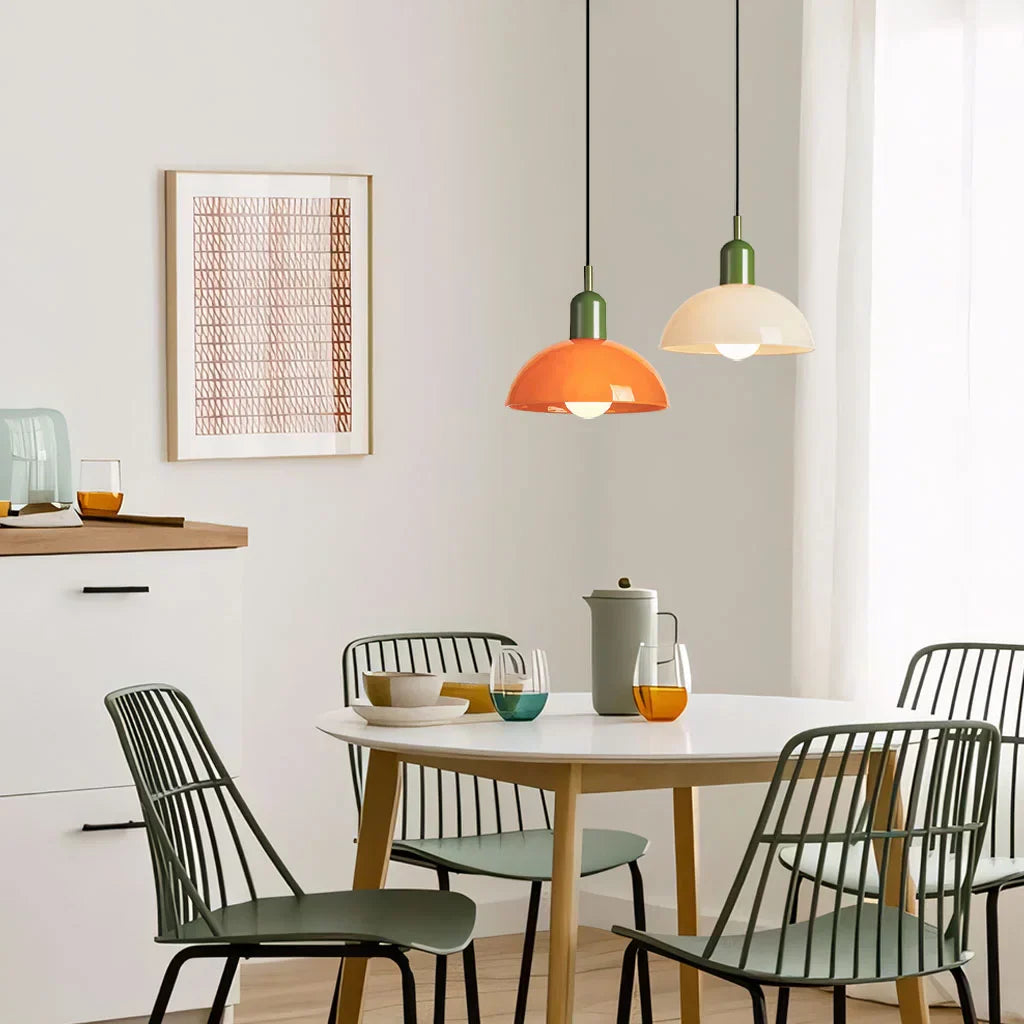 Okrągła Lampa Wisząca Do Salonu | Kolorowa