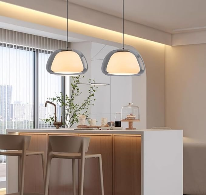 Szklana Lampa Sufitowa Do Salonu | Wisząca