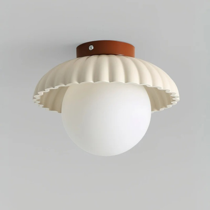 Lampa Sufitowa LED Do Przedpokoju | Muszlowy Kształt