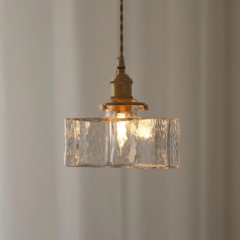 Nowoczesna Szklana Lampa Wisząca | Retro