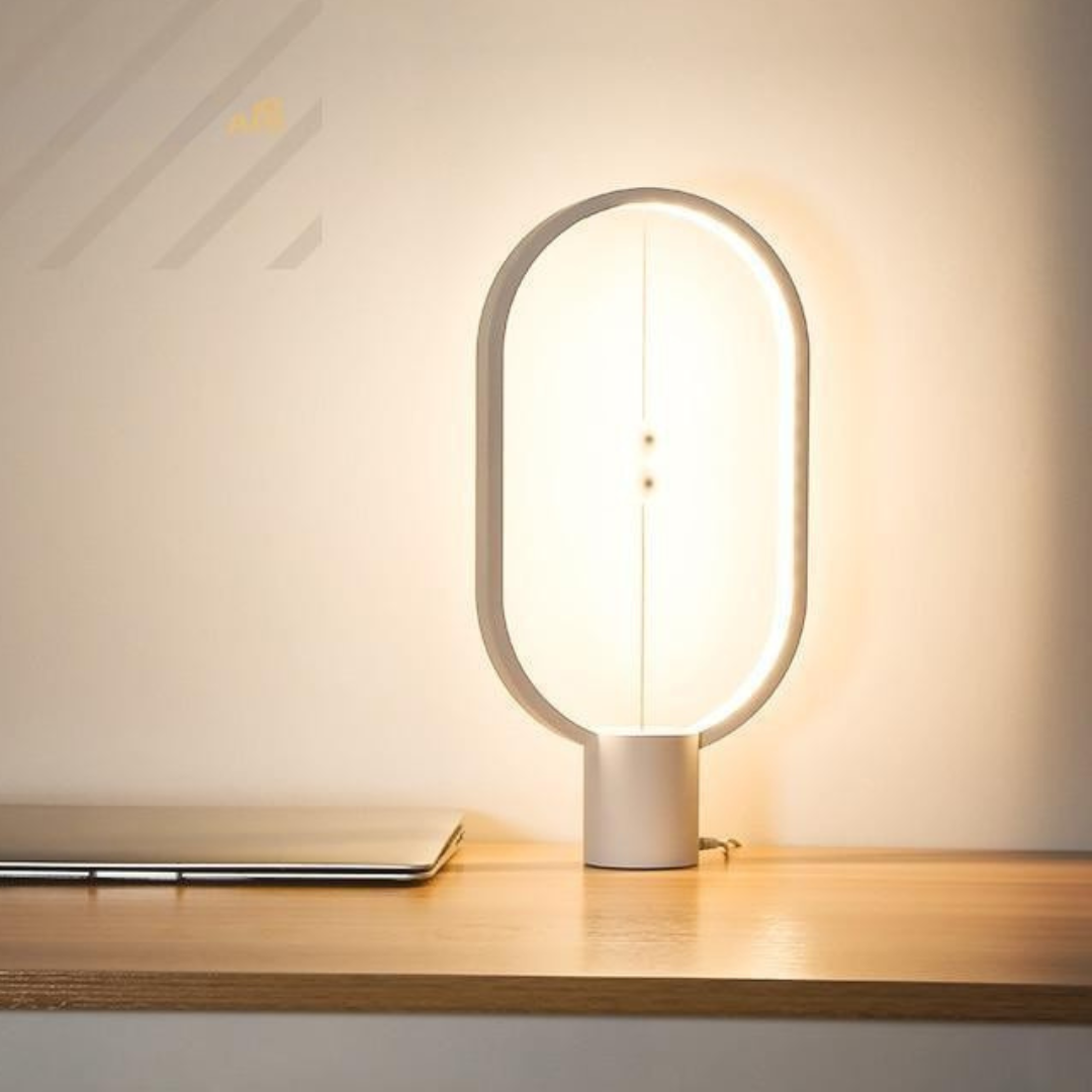 Lampa Stołowa LED | Drewniana