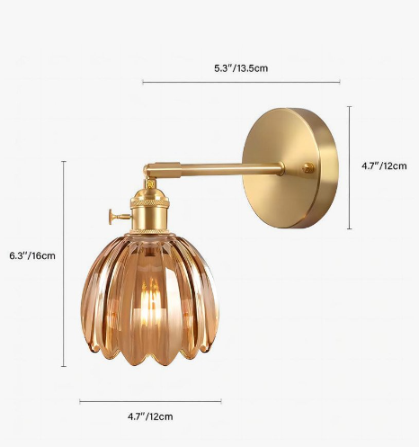 Lampa Ścienna Do Salonu | Pąk Kwiatu