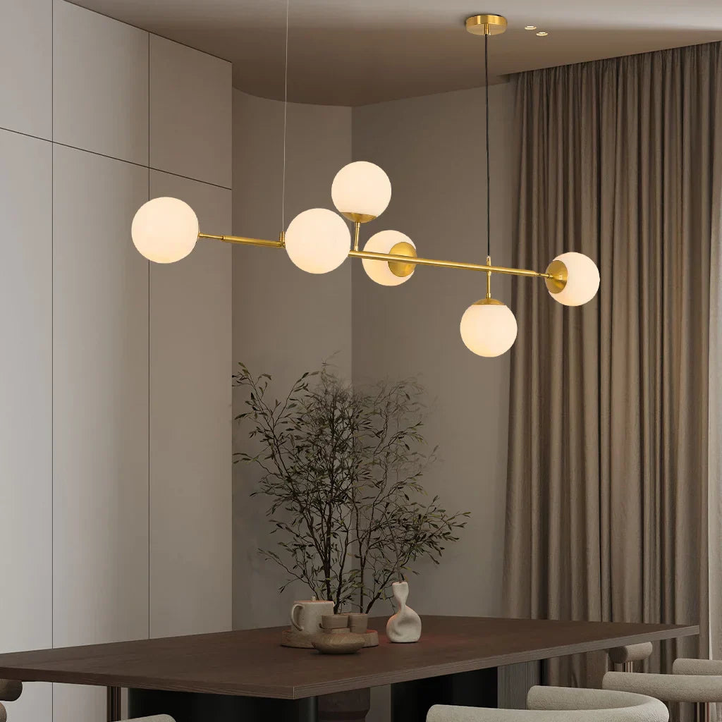 Szklana Lampa Wisząca Kula | Do Salonu