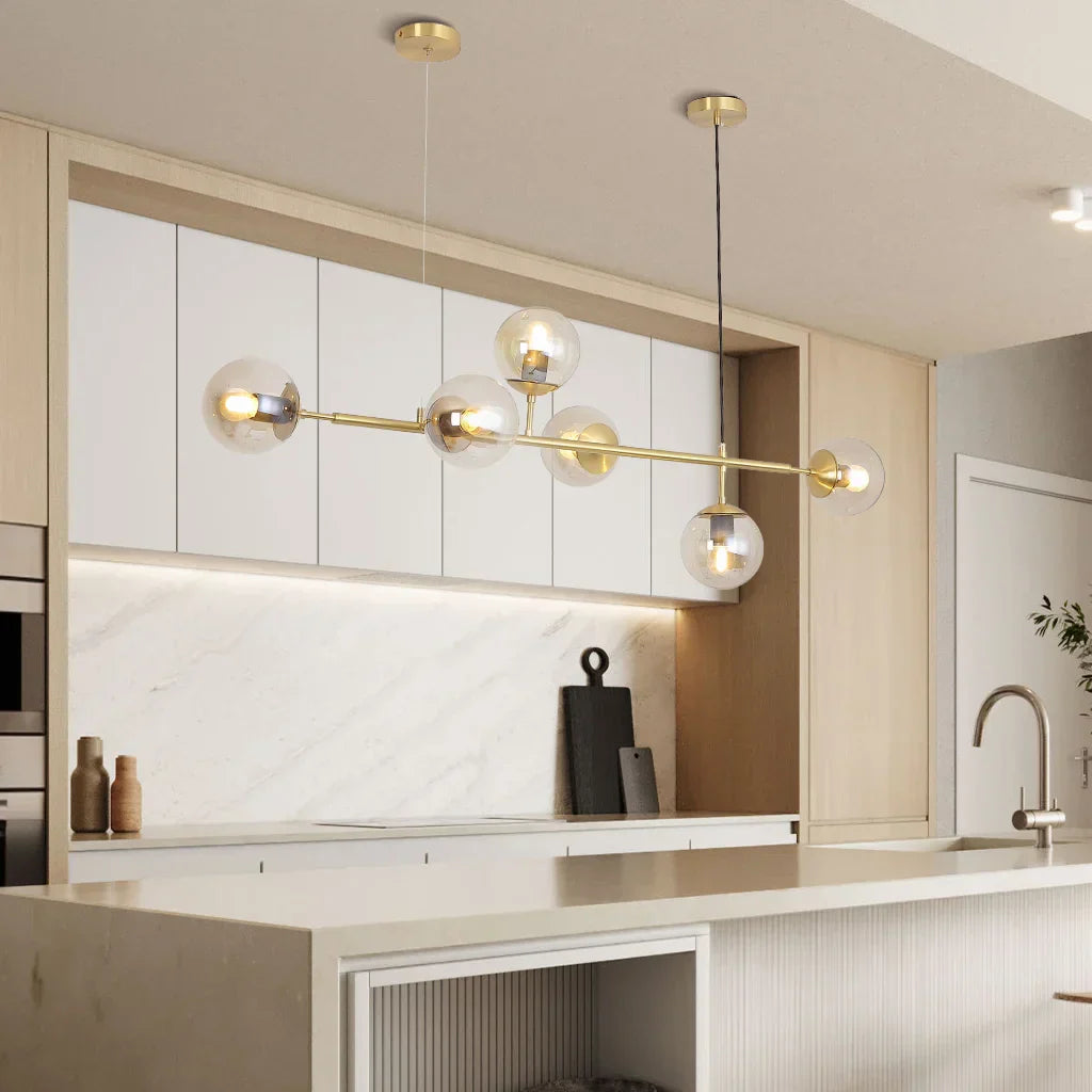 Szklana Lampa Wisząca Kula | Do Salonu
