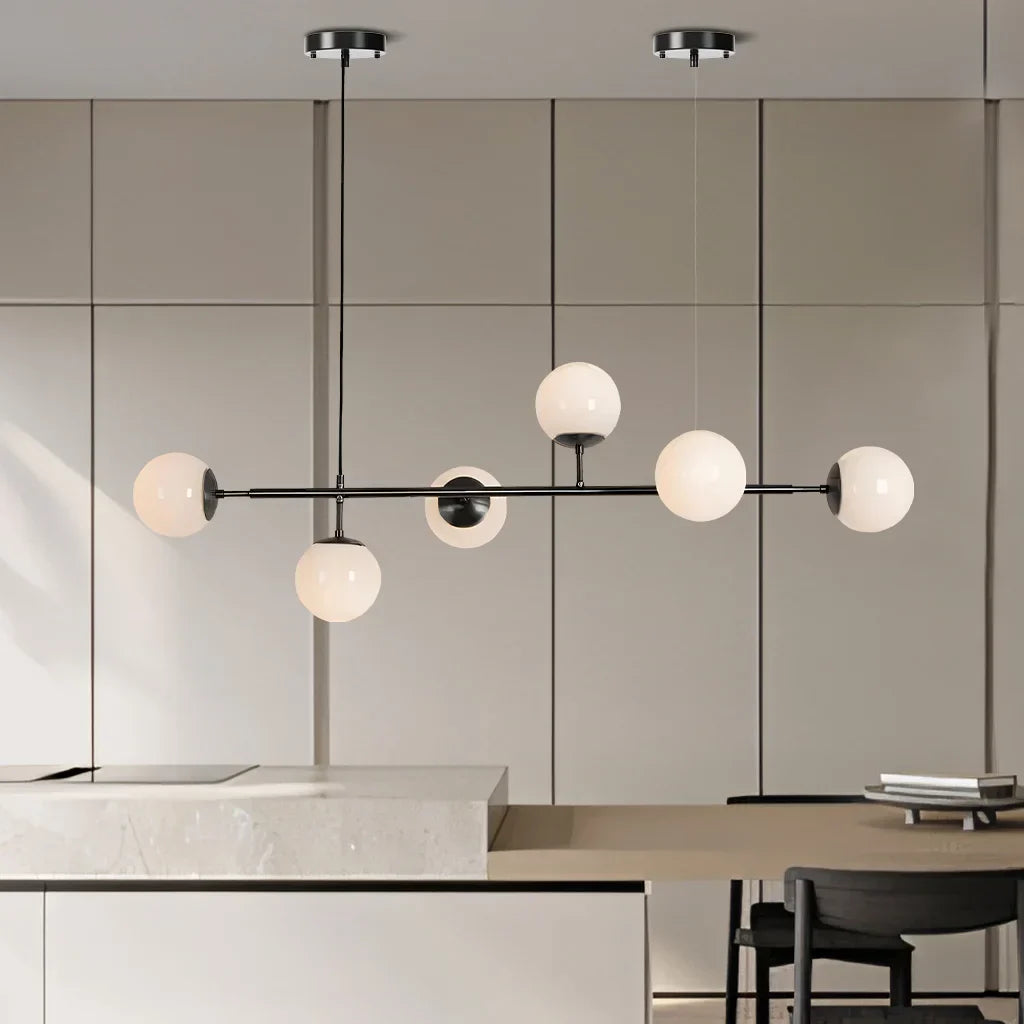 Szklana Lampa Wisząca Kula | Do Salonu