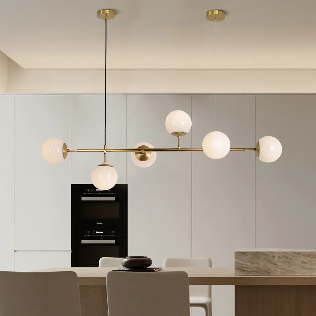 Szklana Lampa Wisząca Kula | Do Salonu