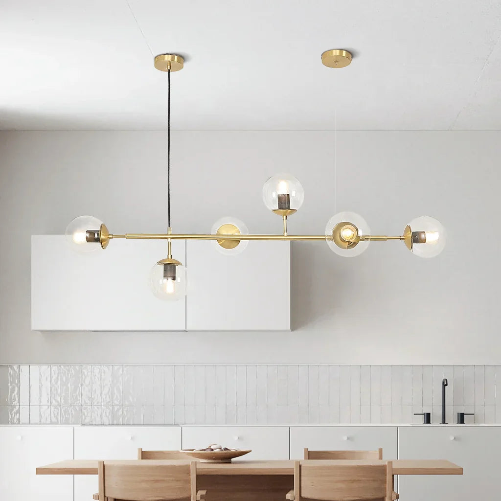 Szklana Lampa Wisząca Kula | Do Salonu
