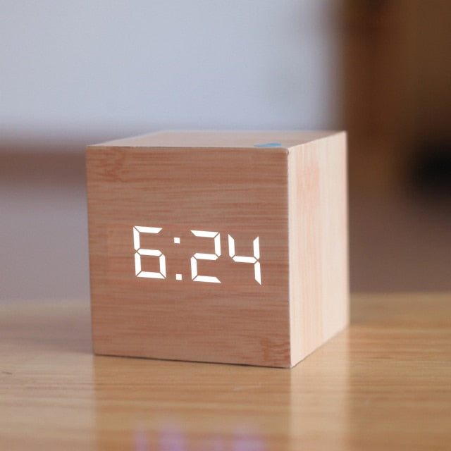 Mini Budzik LED | Kwadratowy