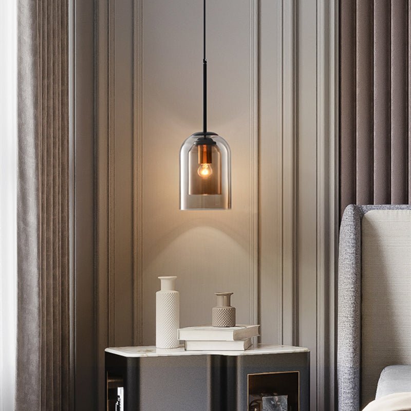 Wisząca Lampa Sufitowa LED | Dwuwarstwowe Szkło