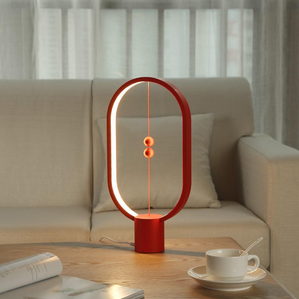 Lampa Stołowa LED | Drewniana