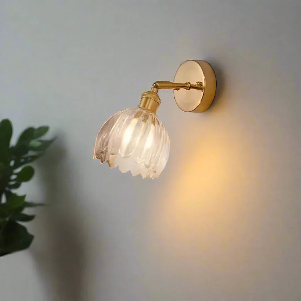 Lampa Ścienna Do Salonu | Pąk Kwiatu
