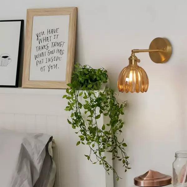 Lampa Ścienna Do Salonu | Pąk Kwiatu