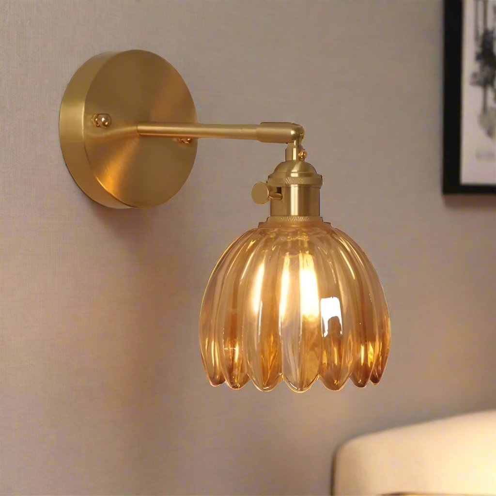 Lampa Ścienna Do Salonu | Pąk Kwiatu