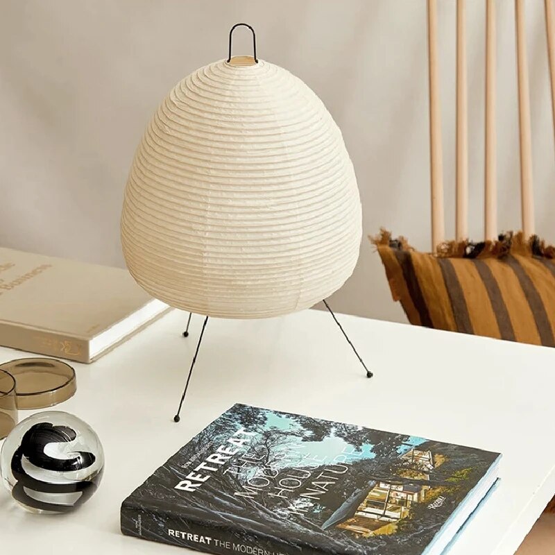 Japońska Lampa Stołowa Z Papieru Ryżowego | Design Dla Twojego Domu
