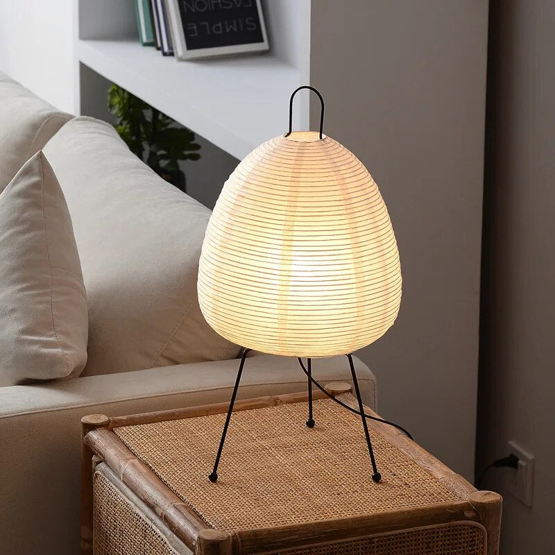 Japońska Lampa Stołowa Z Papieru Ryżowego | Design Dla Twojego Domu