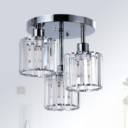 Lampa Sufitowa | Półwpuszczana Kryształowa